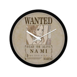 One Piece Nami Wanted Poster - Wall Clock