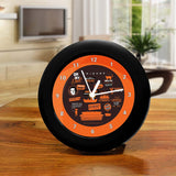 Friends Tv Series Infographic Orange Table Clock