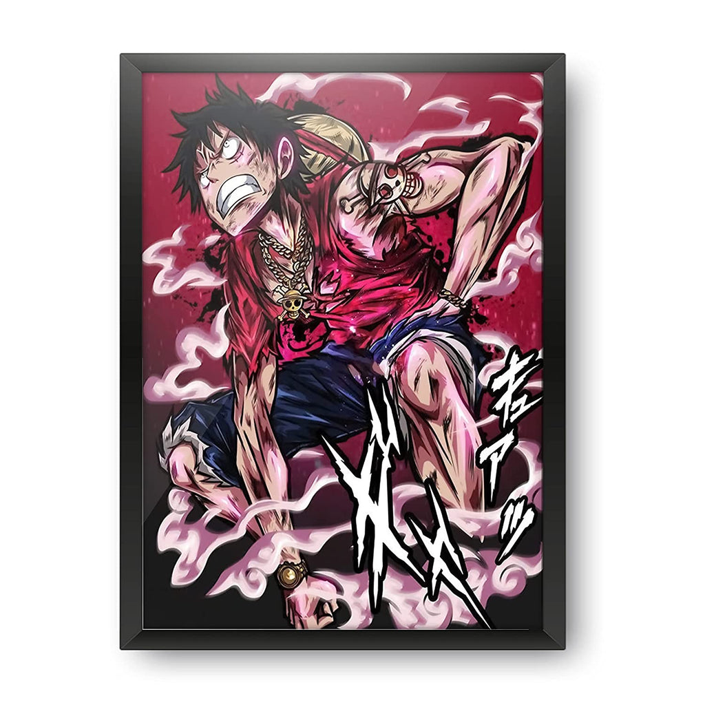 Anime  One Piece  Monkey D Luffy Gear Second Wall Poster  Epic Stuff