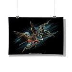 Black Adam - Hawkman Clash Design Wall Poster