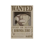 One Piece Roronoa Zoro Wanted Poster
