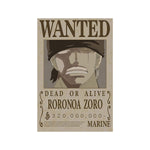One Piece Roronoa Zoro Wanted Poster