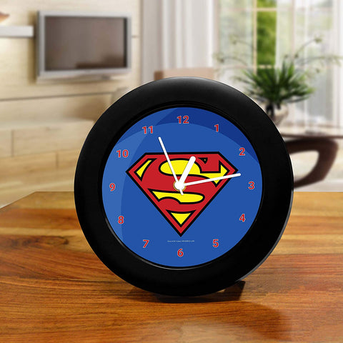 DC Comics Superman Blue Logo Table Clock