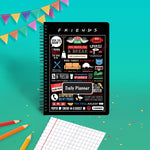 Friends TV Series Combo set ( 1 Infographic Daily Planner and 1 Magnetic Bookmark )