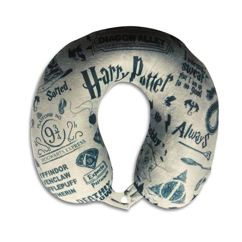 Harry Potter Infographic Grey Neck Pillow
