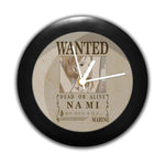 One Piece Nami Wanted Poster - Table Clock