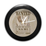One Piece Nami Wanted Poster - Table Clock