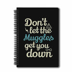 Harry Potter - (Combo Pack of 2) 1 Muggles Notebook + 1 Solemnly Fridge Magnet