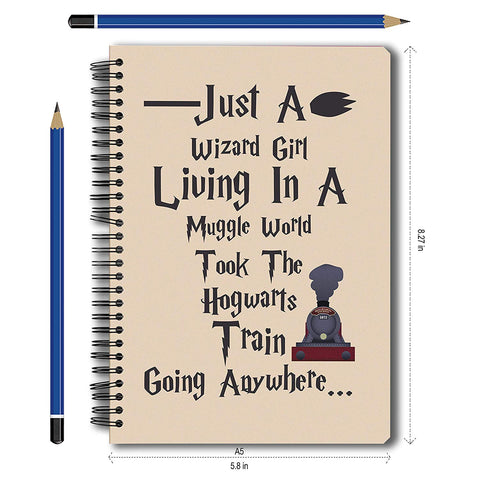 Harry Potter Wizard Girl A5 Notebook