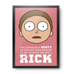 Rick and Morty New Diemorty  Design Wall Poster