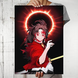 Demon Slayer - Yoriichi Tsugukuni Design poster Best Gift For Demon Slayer Fans