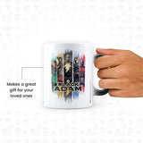 Black Adam - Graphic Art White Design Heat Sensitive Magic Coffee Mug