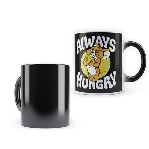Tom and Jerry -Always Hungry Black - Morphing Magic Heat Changing Mug