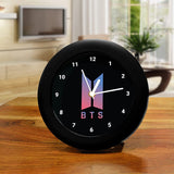 BTS - Gradient Logo Design Table Clock