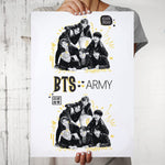 BTS - Army Black Design Wall Poster