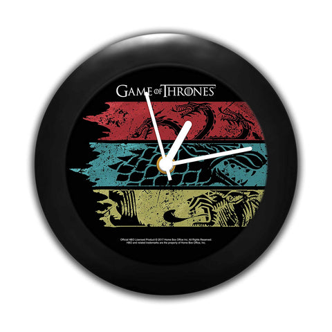 Game of Thrones Flag Table Clock