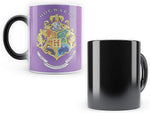 Harry Potter Hogwarts purple Crest Morphing Magic Heat Sensitive Coffee Mugs