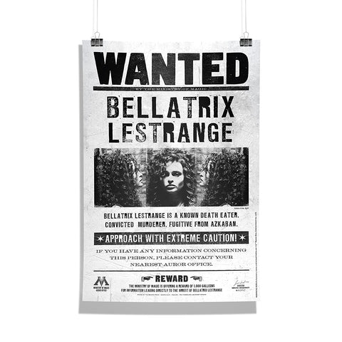 Harry Potter - Wanted Bellatrix Lestrange Wall Poster