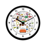 Friends Tv Series Doodle Wall Clock ( with Numbering)