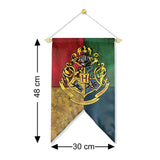 Harry Potter House Crest Multicolor Flag Banner