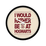 Harry Potter I Would Rather Wall Clock