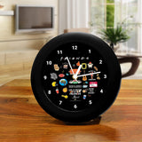 Friends TV Series - New Infographic 2022 Table Clock