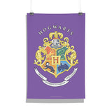 Harry Potter purple Crest Poster Without Frame