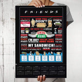 Friends TV Series - Quotes Wall Poster Calendar 2022 - 2023