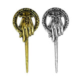 Game of thrones - Pack of 2 Hand of the King Brooches / Lapel Pins