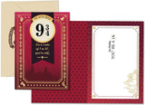 Harry Potter -  Pack Of 2 (Hogwarts 9 ¾ with Hogwarts Houses) Greeting Card