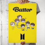 BTS - Butter Chibi Design Wall Poster