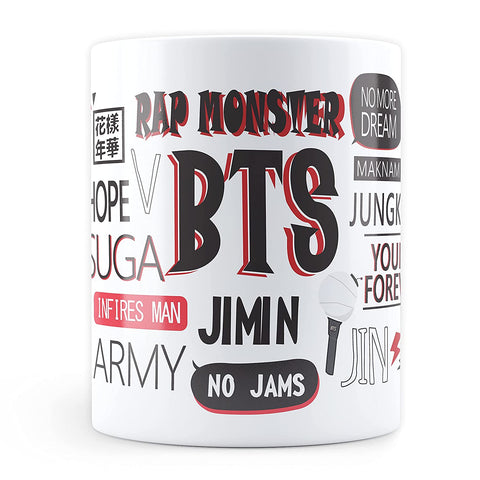 BTS -  Infographic Design Coffee Mug