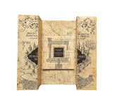 Harry Potter - Back to Hogwarts Combo (1 Backpack + 1 Pouch + Badges Set + 1 A5 Notebooks + 1 Elder wand + 1 Map))