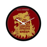 Game of Thrones Lion Sheep Wall Clock