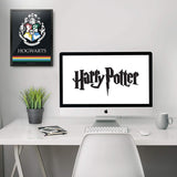 Harry Potter" Hogwarts House Crest Black Poster