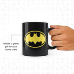 DC Comics -  Batman Logo 5Black  Black Patch Coffee Mug