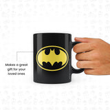 DC Comics -  Batman Logo 5Black  Black Patch Coffee Mug