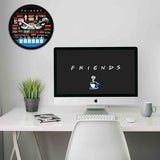Friends Infographic Quote Wall Clock