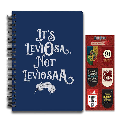 Harry Potter combo set ( 1 Leviosa Notebook and 1 Magnetic Bookmark )
