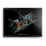 Black Adam - Hawkman Clash Design Wall Poster