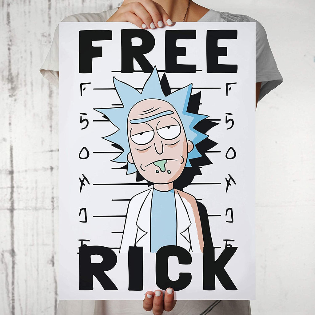 Rick Morty Free Rick Wall Poster Epic Stuff