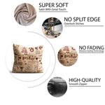Harry Potter Infographic Red Satin Cushion Cover
