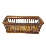 Cane Basket - Premium Rectangular Cane/Wooden Gift Hamper Basket