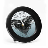 Game of Thrones All Men Must Die Table Clock