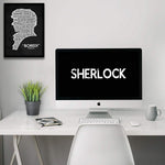 Sherlock TV Series Typography Poster