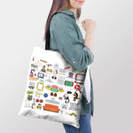 Friends TV Series Doodle Canvas Handbag