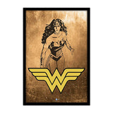 DC Comics Wonder Woman Grunge Poster