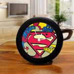DC Comics Superman Comic Logo Table Clock