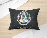 Harry Potter - House Crest Black Single Bedsheet With Pillow Cover