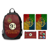 Harry Potter - Back to School Combo (1 Backpack + 1 Pouch + Badges Set + 2 B5 Notebooks)